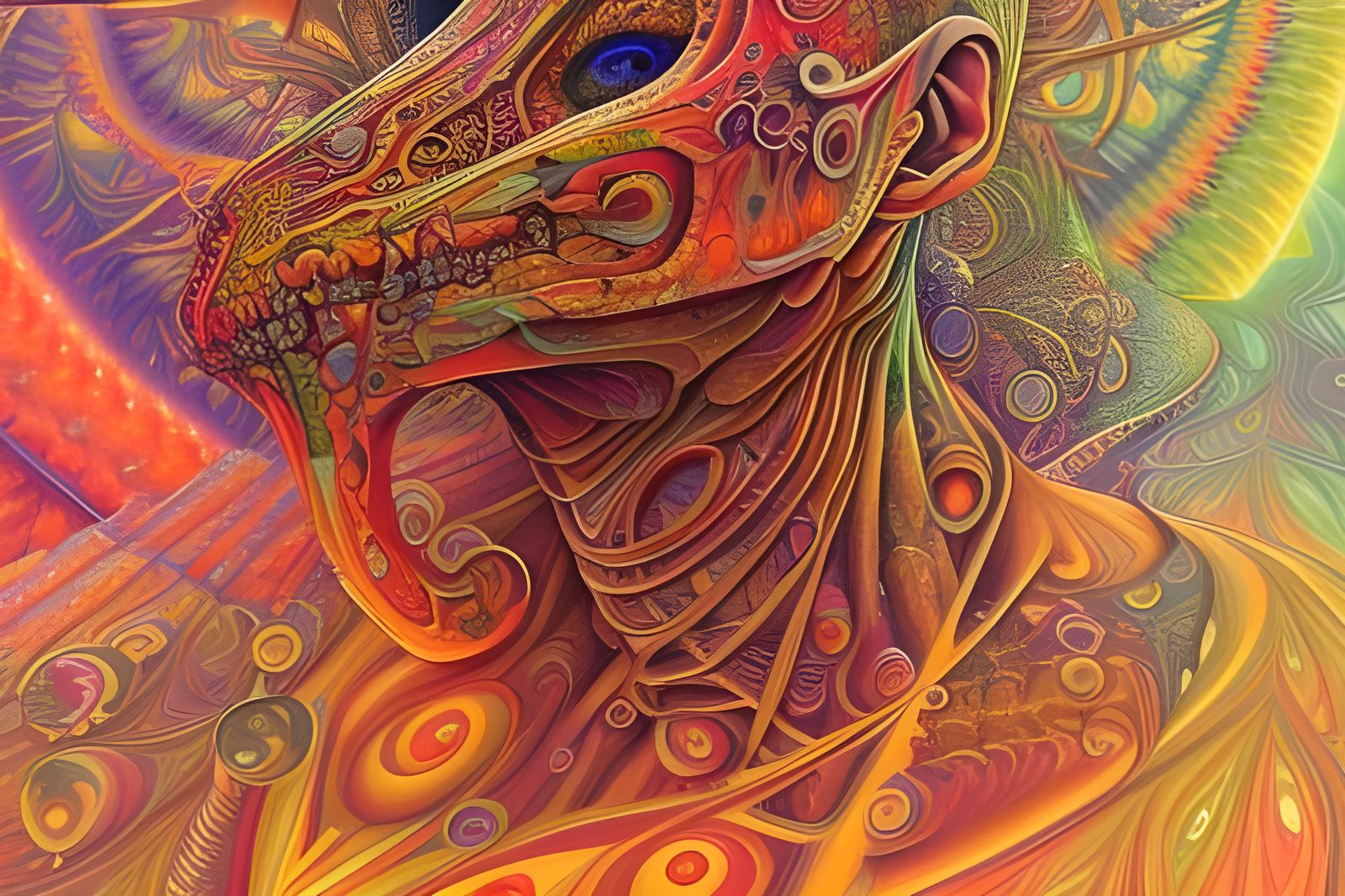 Psychedelic Visionary Concept Art Masterpiece