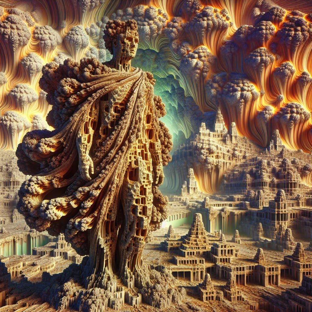 Picture Jasper Figure in Karst Landscape