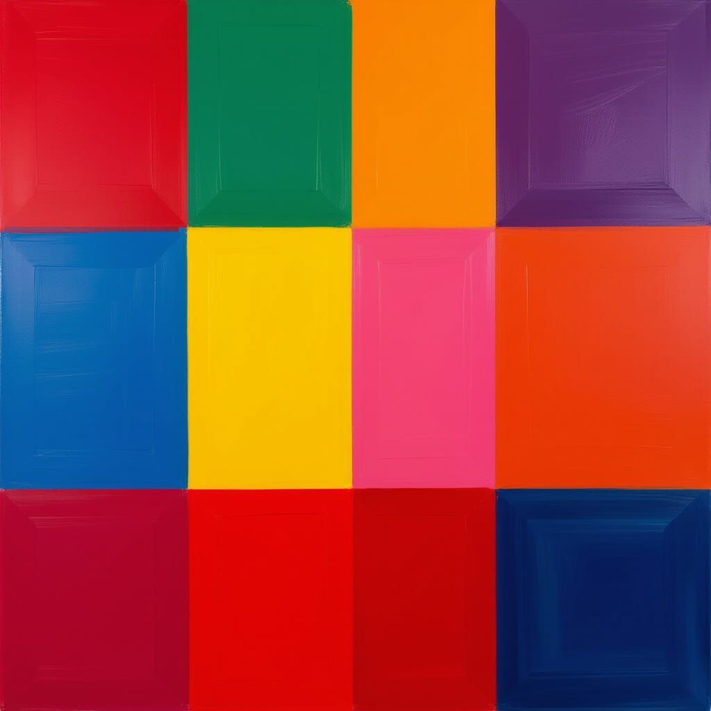 Abstract Color Field Art in Contemporary Style