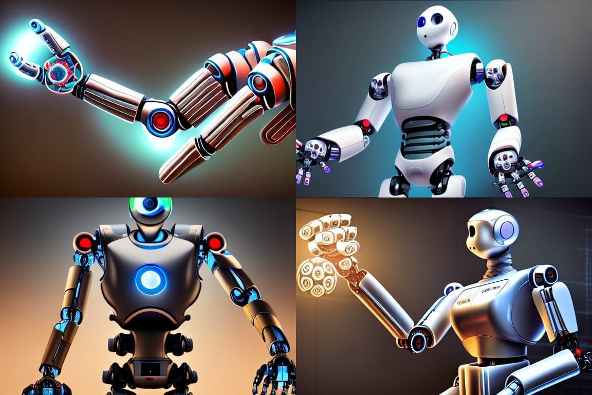 Doctor with Robotic Arms: Detailed Digital Painting