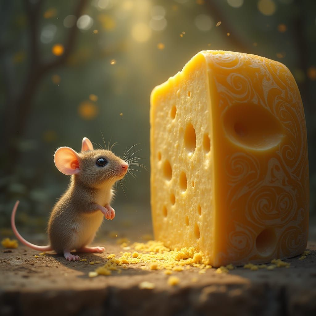Mystical Mouse in Whimsical Wonder