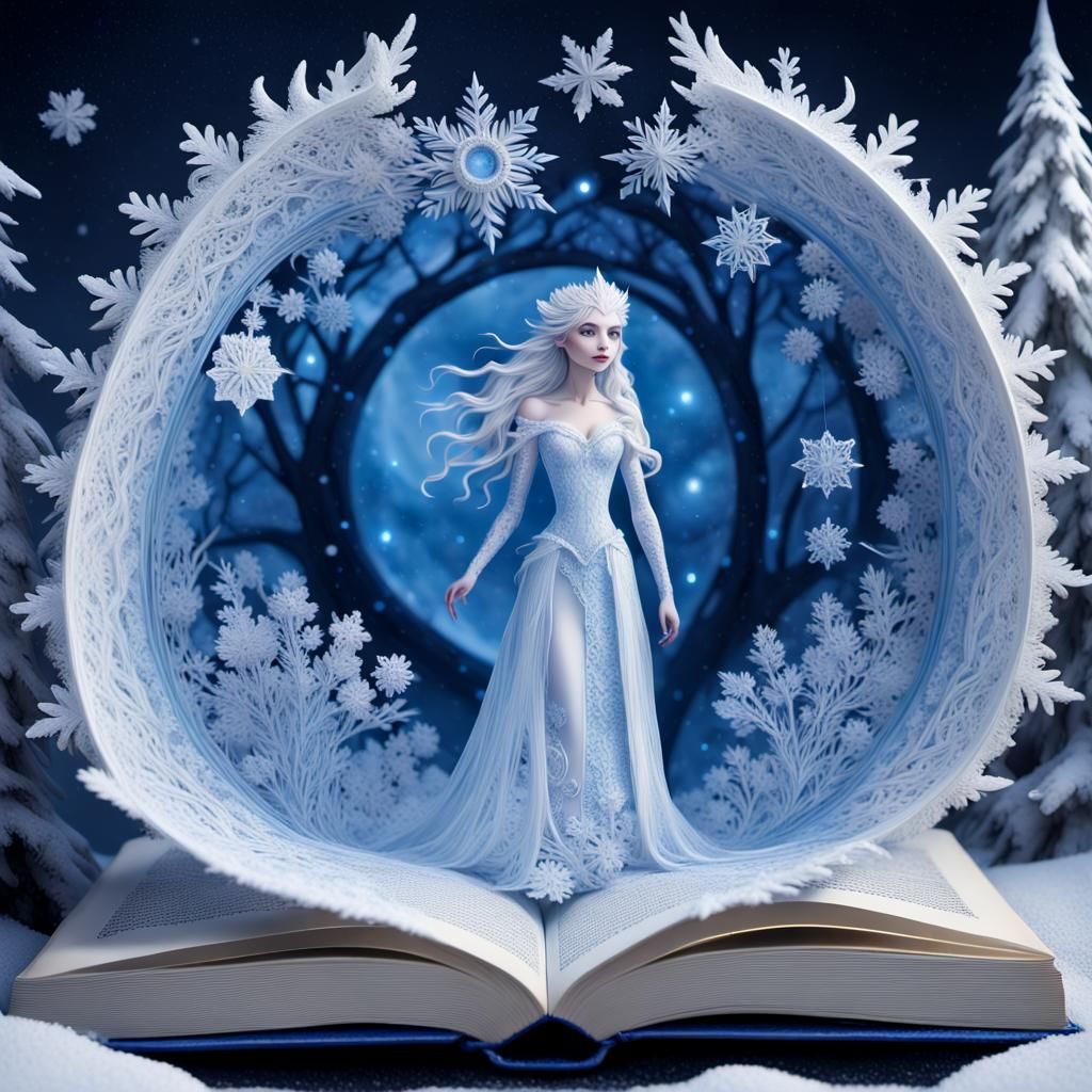 Snow Queen Emerges from Book into Narnia