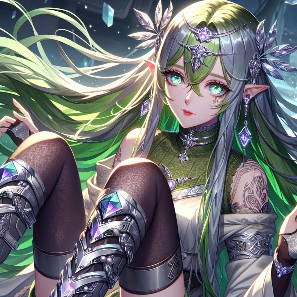 Anime Metal Elementalist with Magnetic Field, 8k