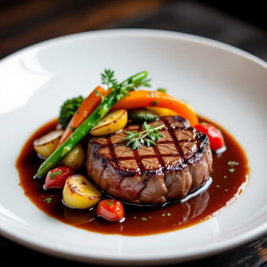 Decadent Meat Dish as Professional Food Photography