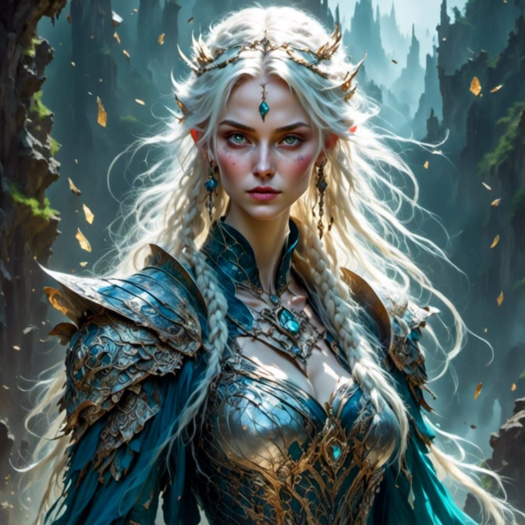 Warrior Goddess Summons Dragons and Angels