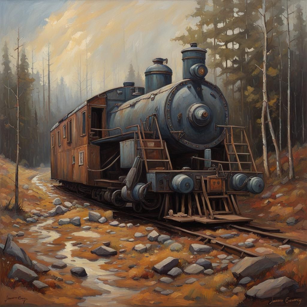 Ethereal Wasteland: An Oil Painting in Gurney Style