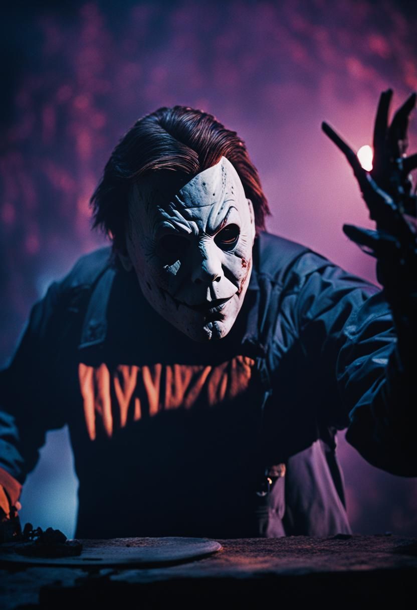 Cinematic Film Still of Michael Myers