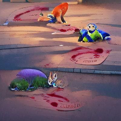 Zootopia Scene Featuring Judy Hopps