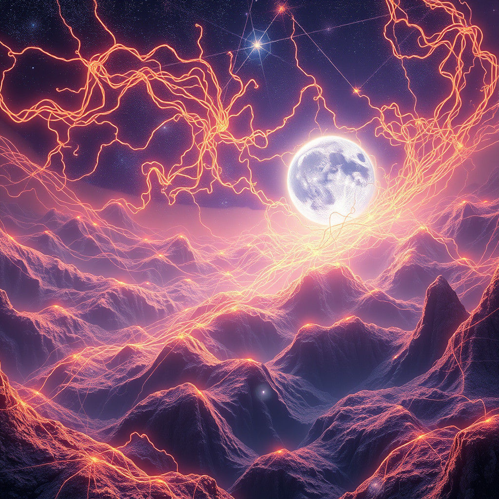 Surreal Neuroplasticity Dreamscape in Matte Painting Style