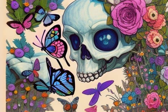 Colorful Butterflies Generated by AI