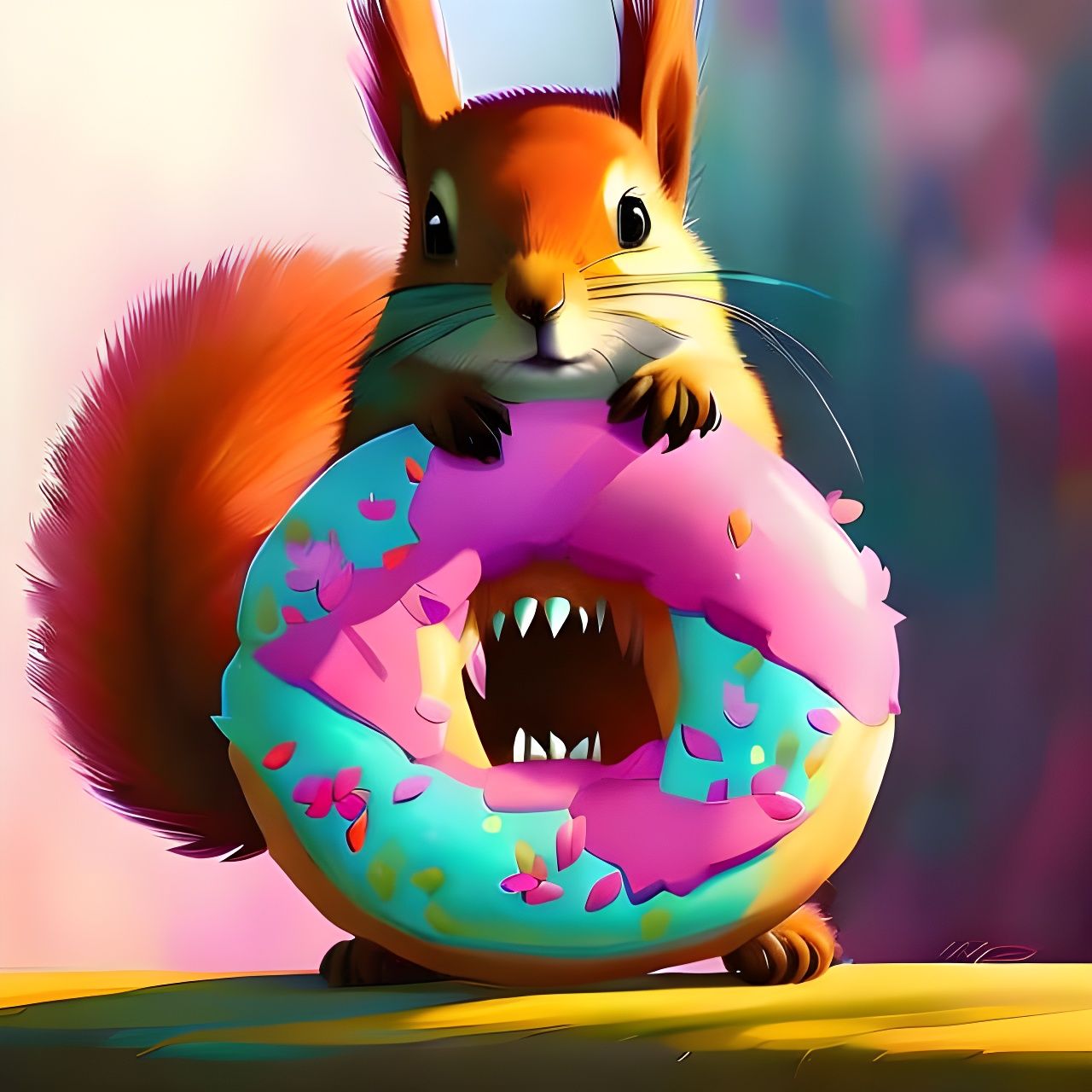 Horrifying Demon Mouth with Sharp Teeth