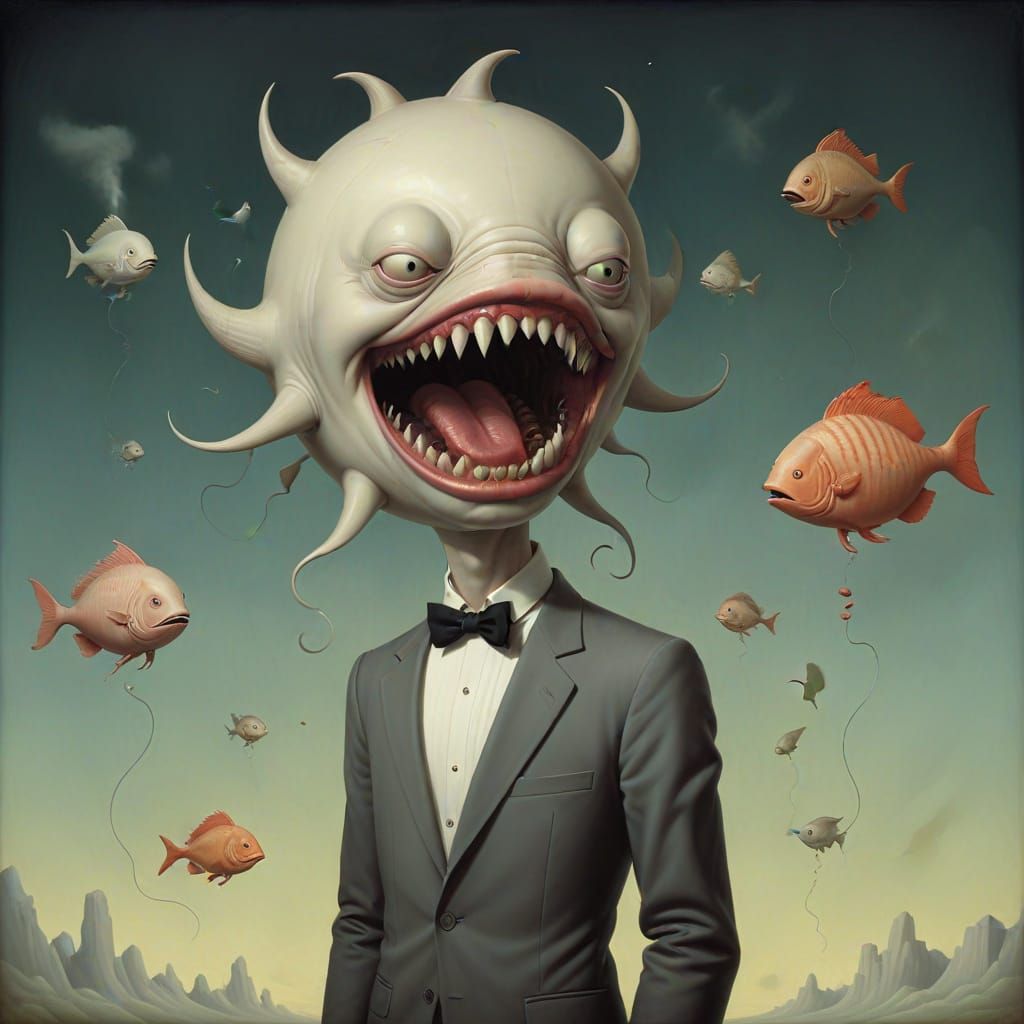 Carnivorous Curves in Whimsical Surrealism