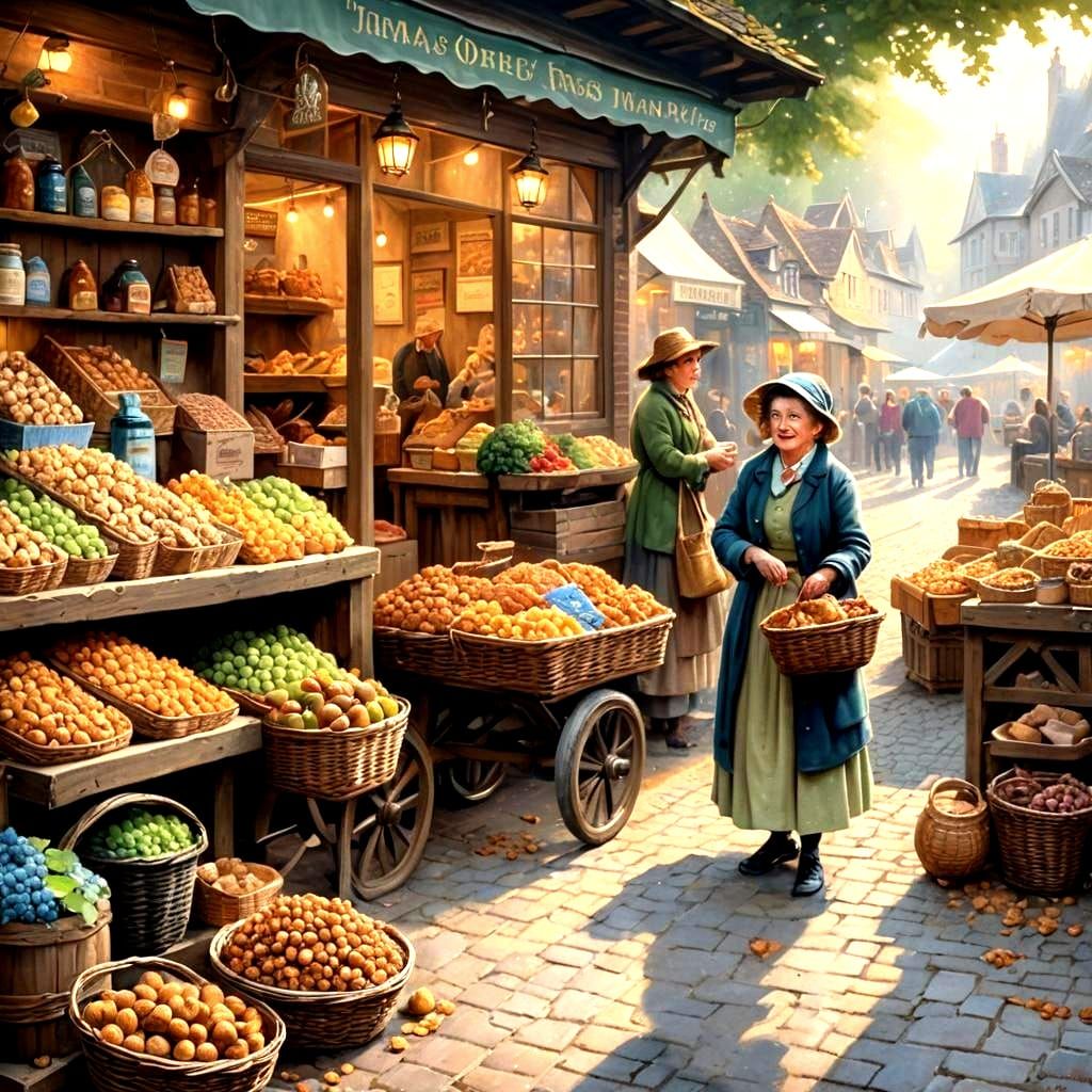 The greengrocer's stall