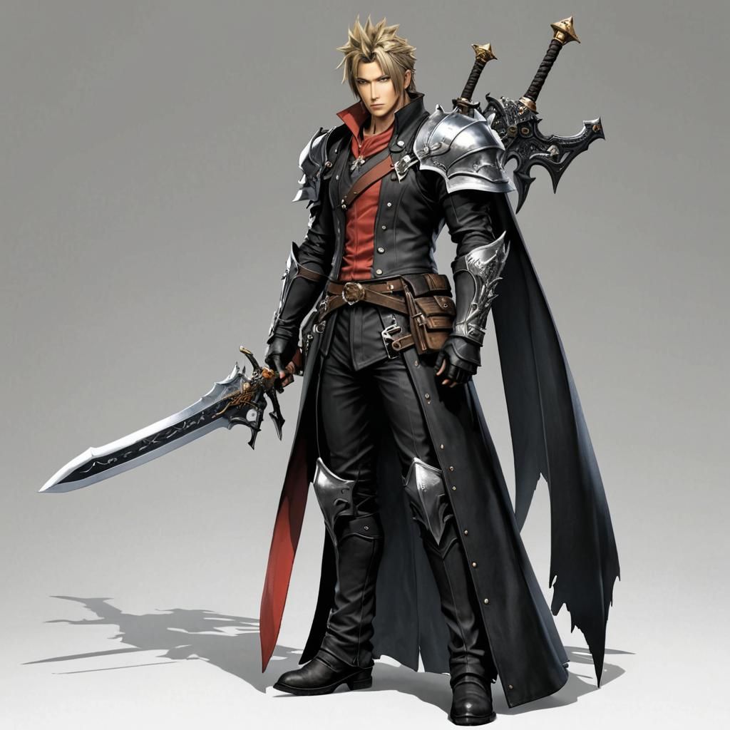 Gunblade from Final Fantasy as Digital Art