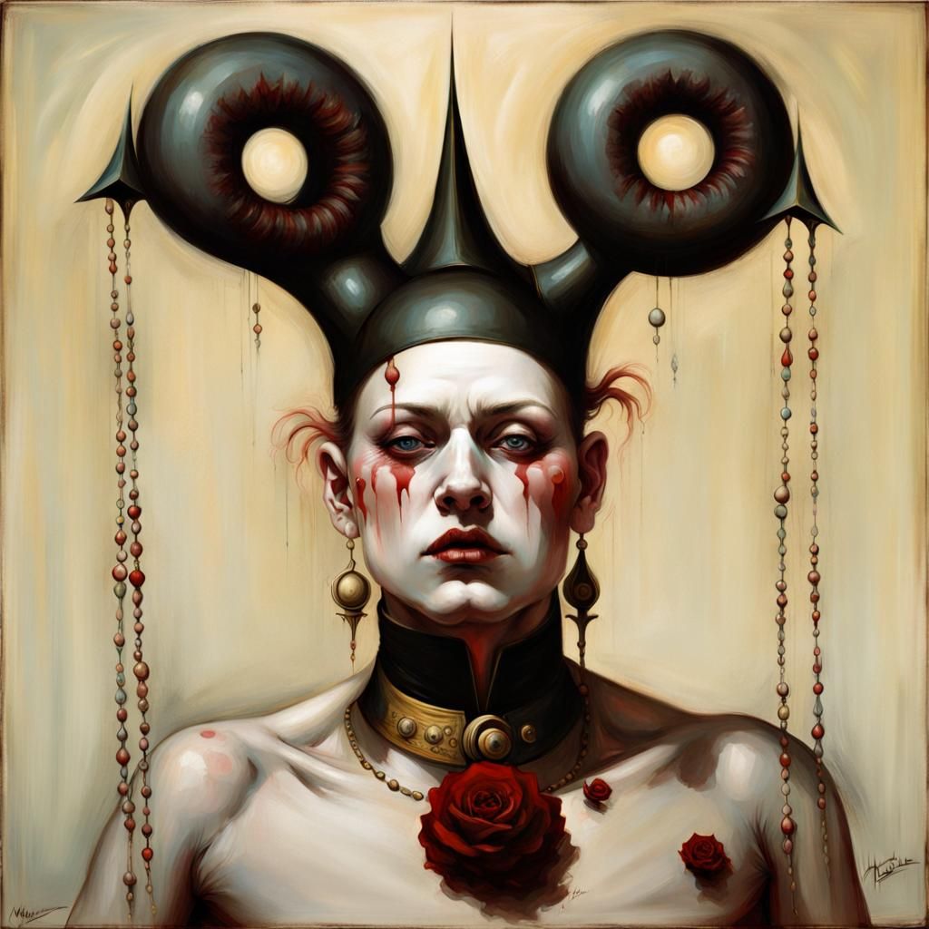 Grotesque Gothic Freakshow Circus Strongman