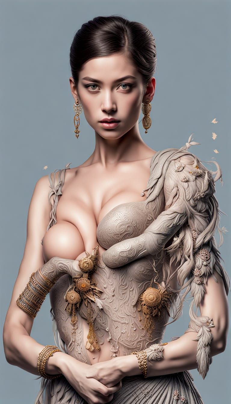 Four AI Images of Grouped Characters