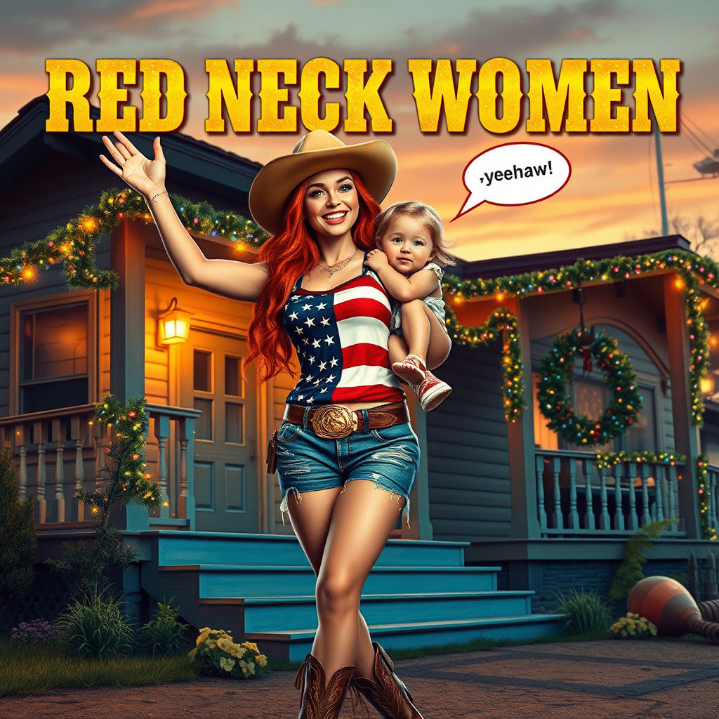 Red Neck Women in Western Glory, Inspired by Syd Mead's Conc...
