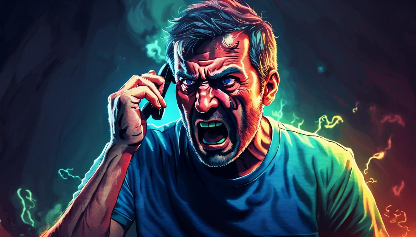 Angry Man Confronts Past Self in Fantasy 4K