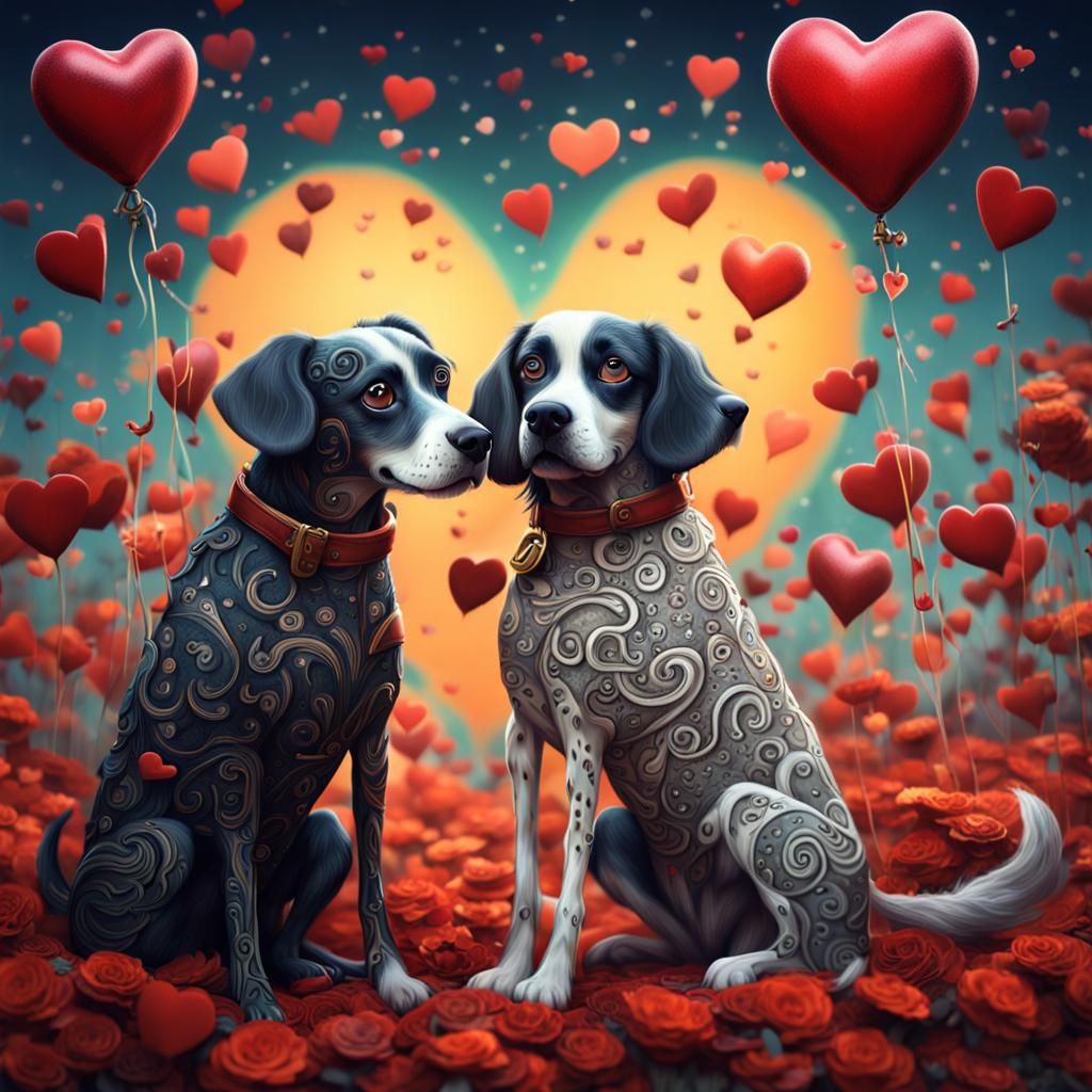 Dogs in Love: A Burtonesque Romance