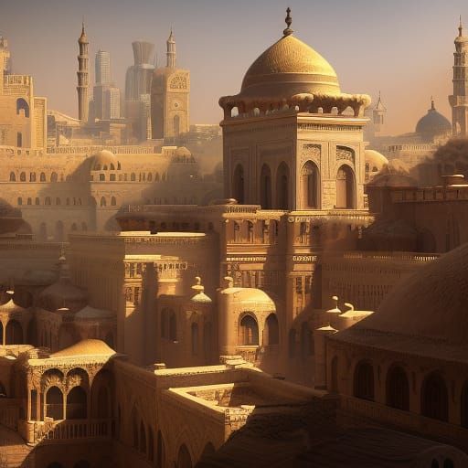 Arabian Prince Pull-Ups: Hyperdetailed Concept Art
