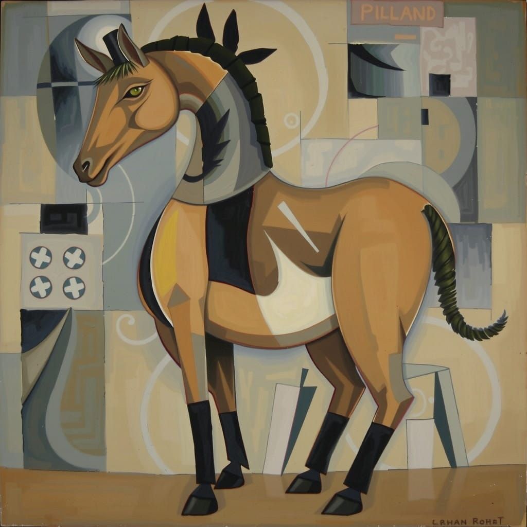 Centaur Cat in Elegant Coat and Top Hat