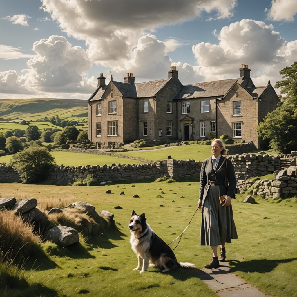 Yorkshire Dales House in Ashcan School Style