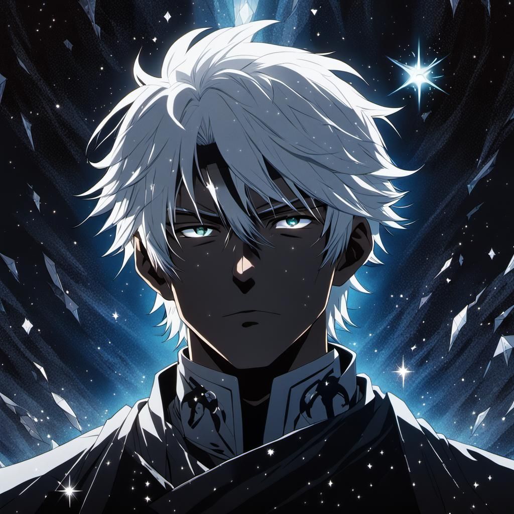 Gojo Satoru in Infinite Dark Void Illustration