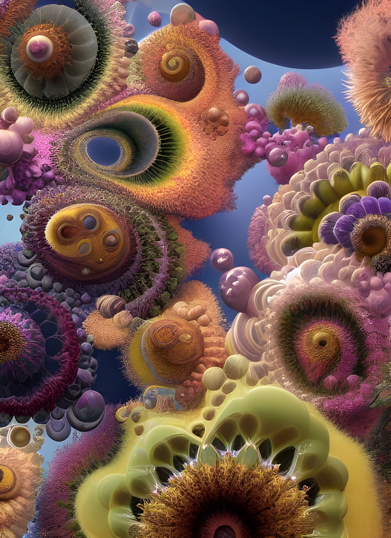 Recursive Fractals in Photorealistic Hyperreal Painting