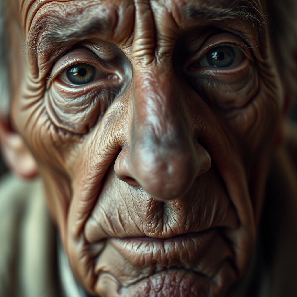 Weathered Wisdom in Soft Light