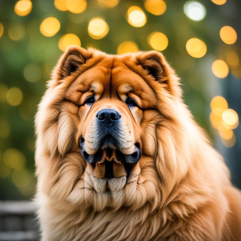 Chow Chow Portrait in Professional Photography Style