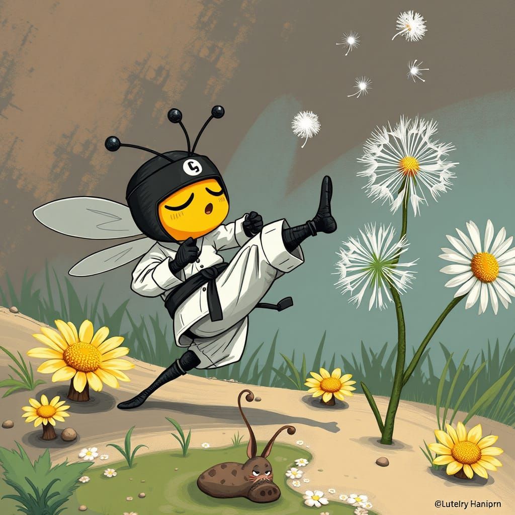 Bee's Dream Battle: Martial Arts Dandelion
