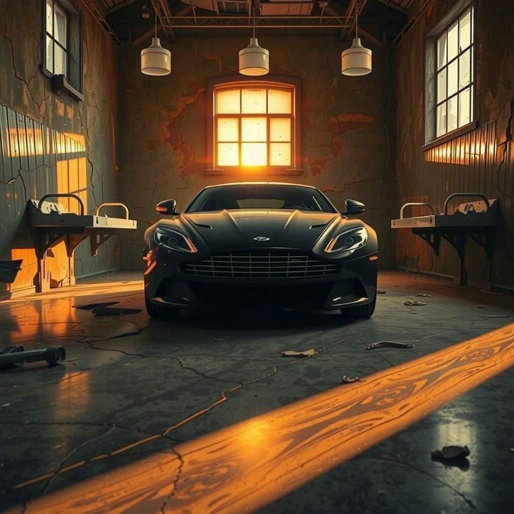 Surreal Cliffhanger of a Car on the Brink of Disaster