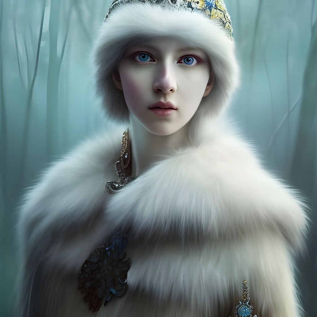 Dacian Queen in Intricate Winter Costume