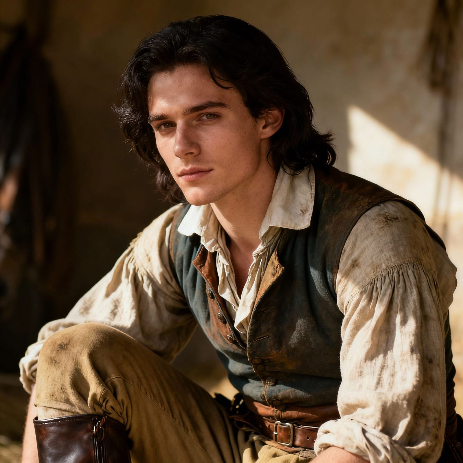 1747 Stablehand Portrait of a Handsome Young Man