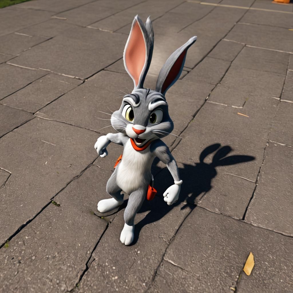 Bugs Bunny in 3D Artstation Style