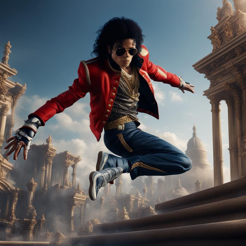 Michael Jackson Parkour Art in Unreal Engine 5