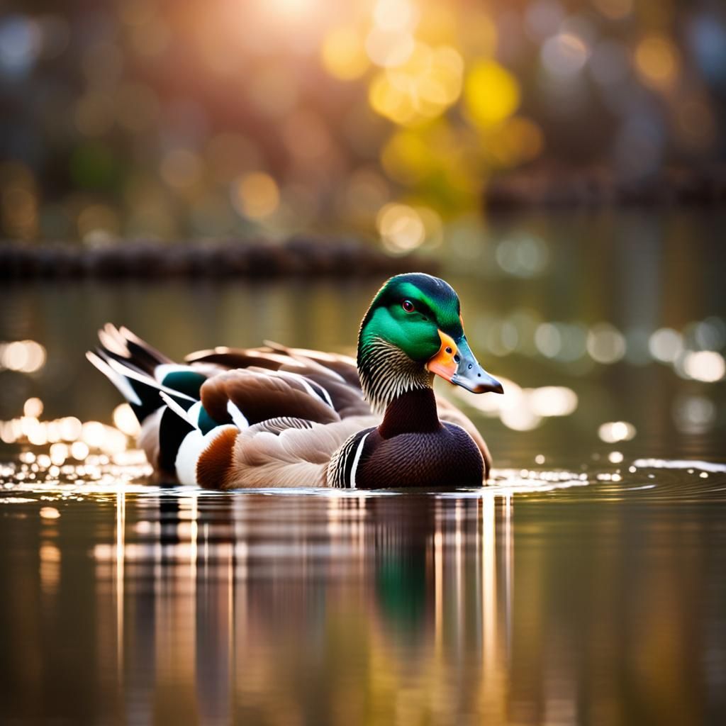 Duck Portrait in Natural Light