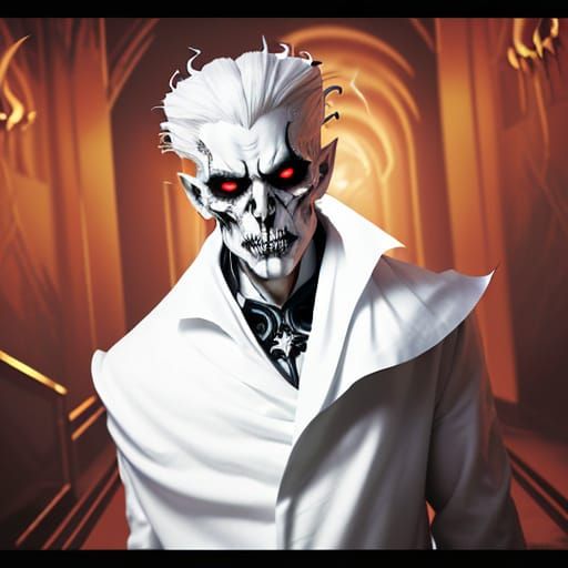 Surreal, Hyperrealistic Villain Steps Through Palace Entranc...