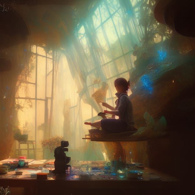 Fairy Painter in Camera Concept Art
