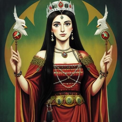 Pagan Queen from Bulgaria: AI Art