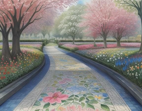 chalk art, transform pavement into stunning scene using chal...