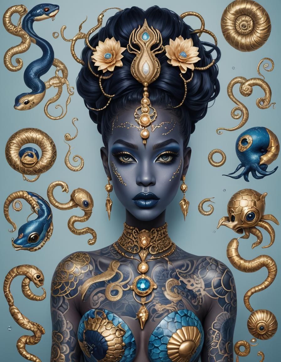 Underwater Snake Goddess #29