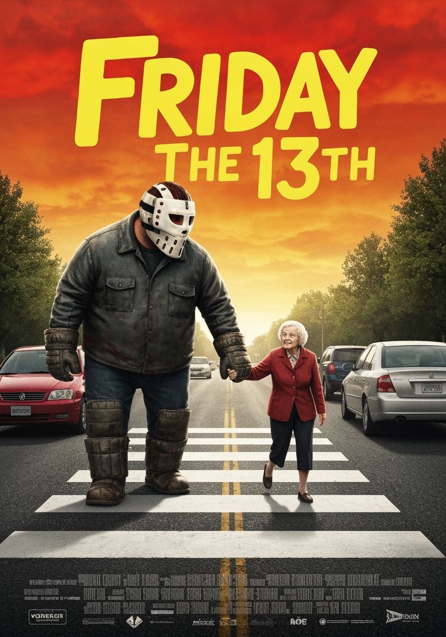 Family-Friendly Friday The 13th Movie Poster Design