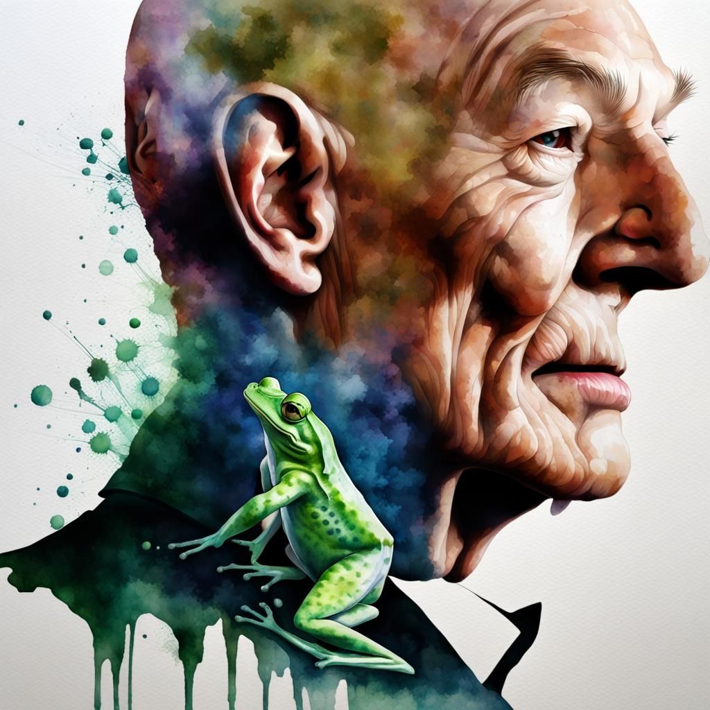 A Mystical Encounter: Unveiling the Enigmatic Green Frog in Patrick Stewart's Mind