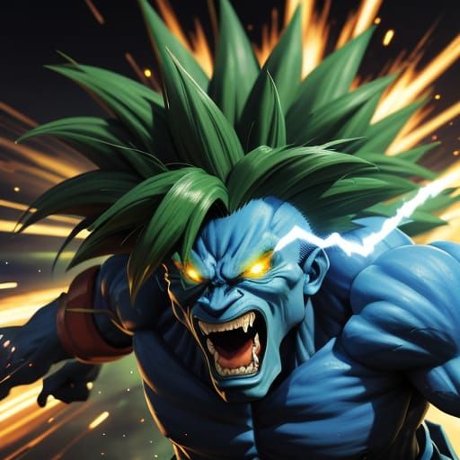 Blanka Fighting: Vibrant 3D Anime Concept Art
