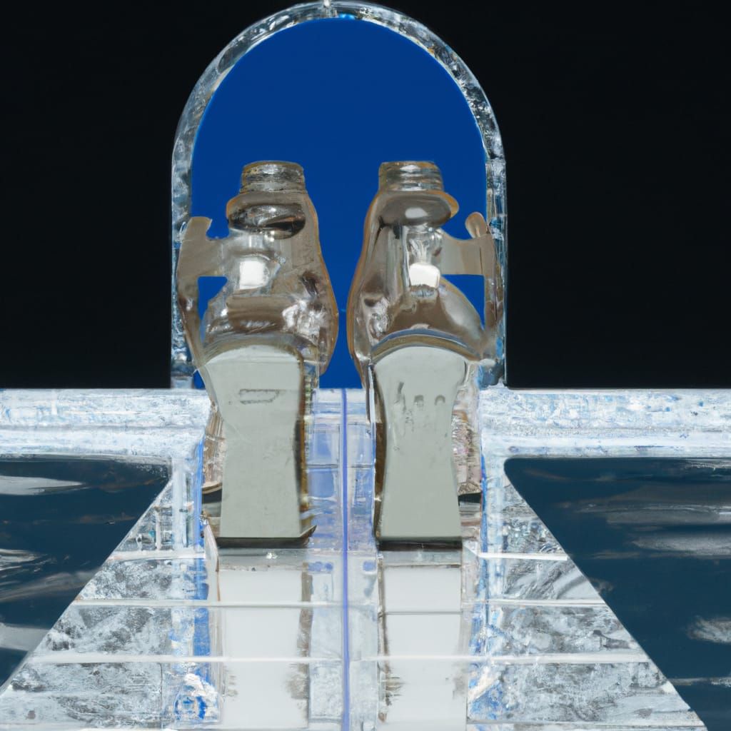 Jimmy Choo Sandals on Fashion Runway in 8K