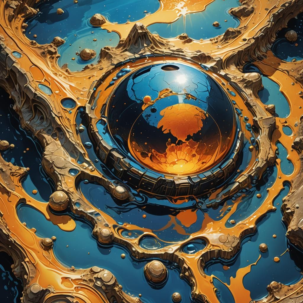 Asteroid Swimming in Butter: Surreal Comic Art