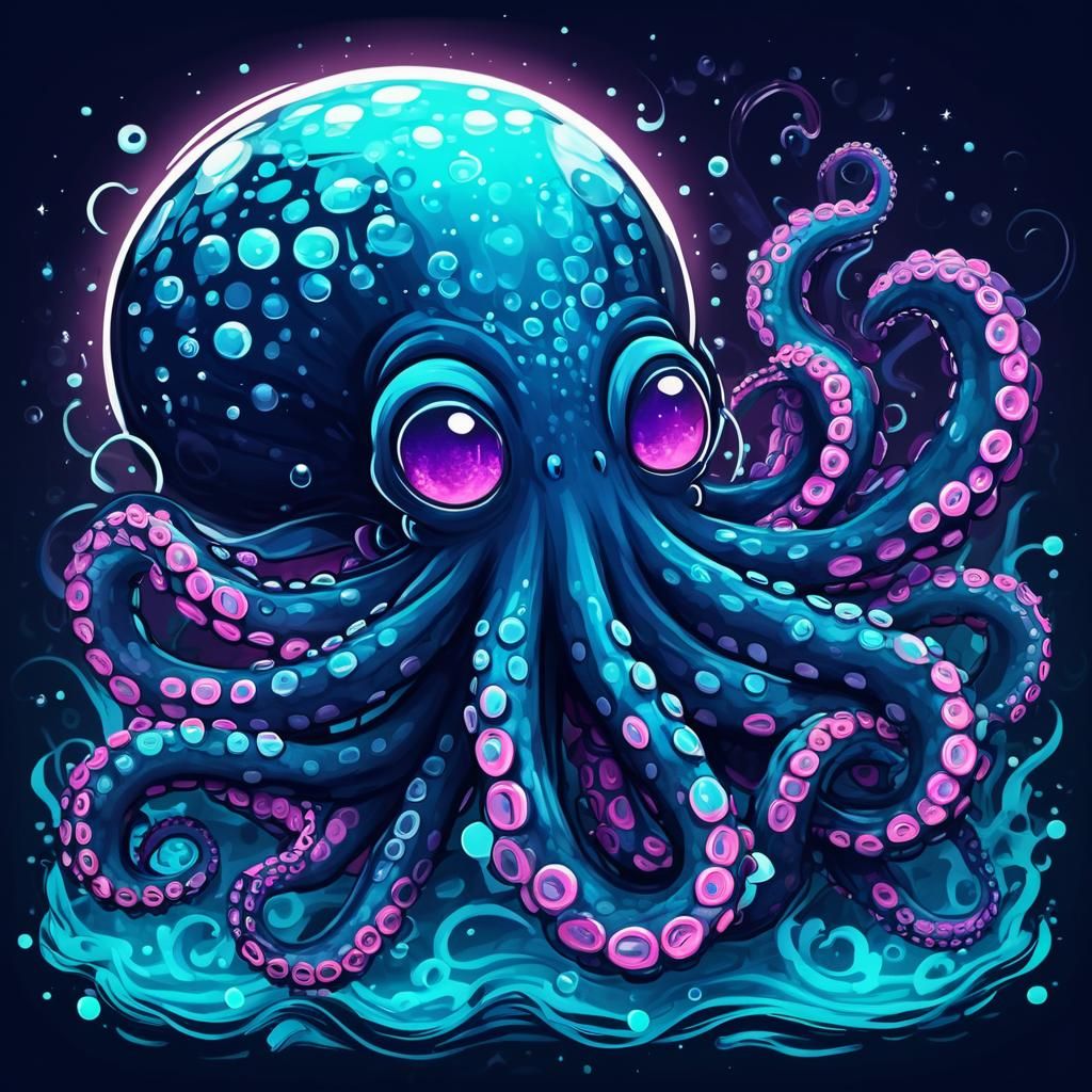 Surreal Sticky Tentacles in Dream Art Style