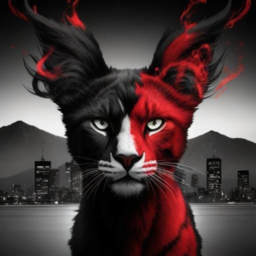 Simple Black and White Abstract Design