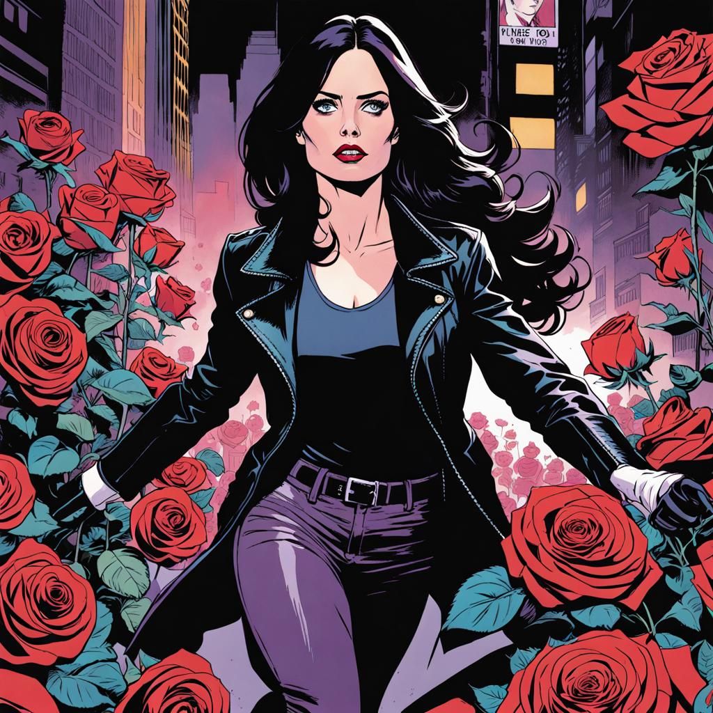 Jessica Jones vs Will Simpson in Comic Noir